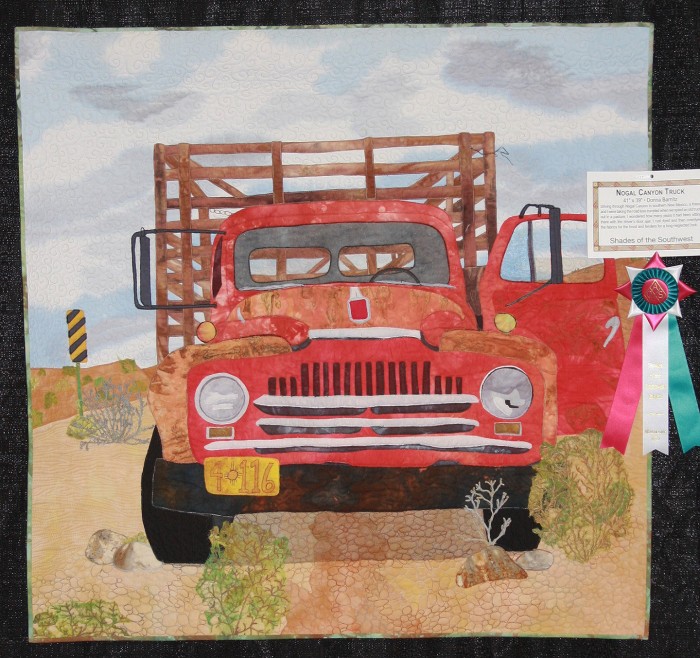 Nogal Canyon Truck, by Donna Barnitz, 41" x 39"