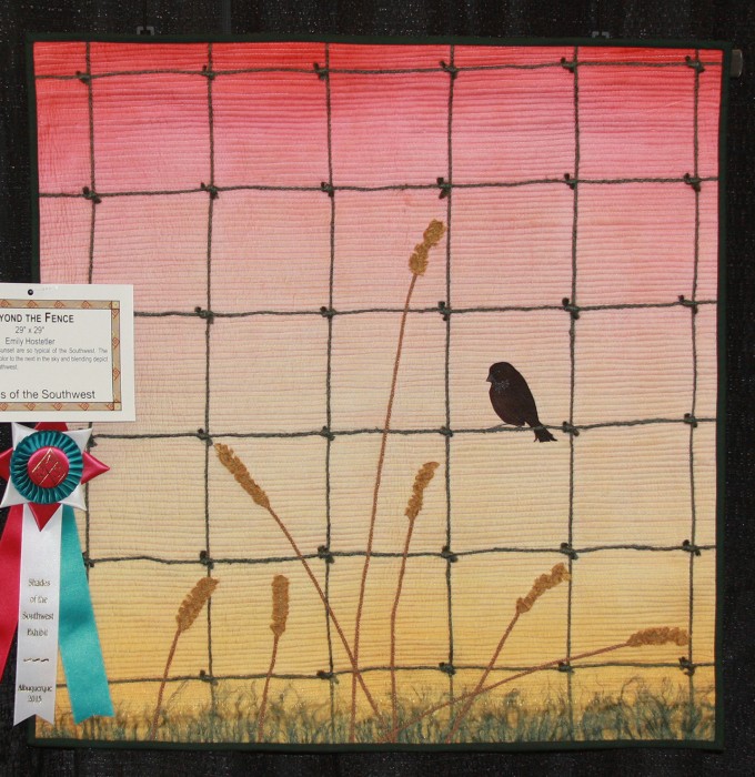 Beyond the Fence, by Emily Hostetler, 29" x 29"