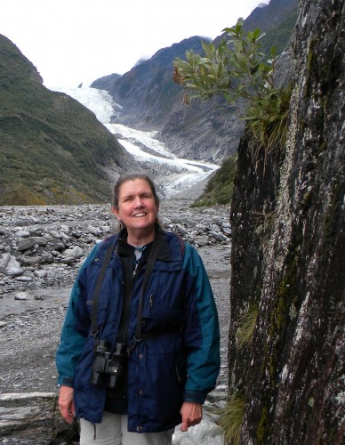 Gail at Fox Glacier