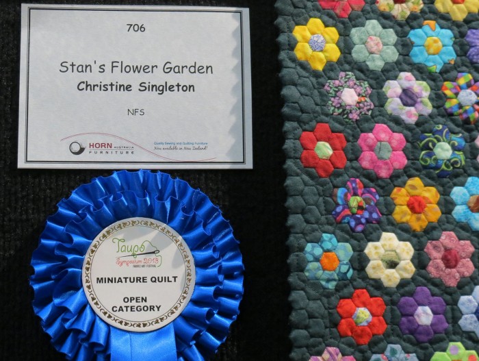 Stan's Flower Garden for size comparison with ribbon