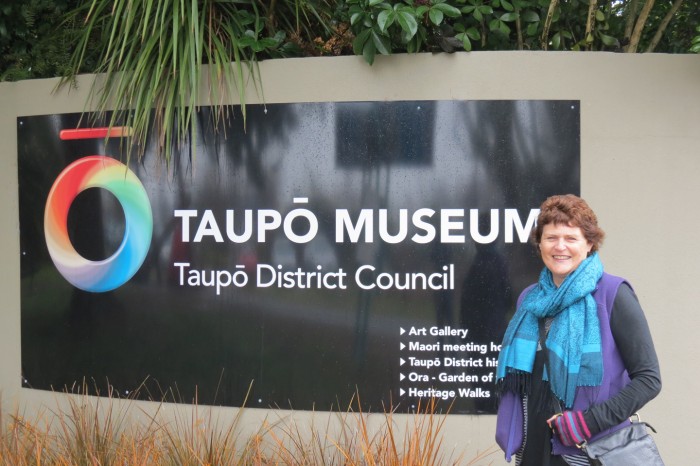 Taupo Museum with Marion
